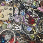 5LB Scrap Junk Drawer Lot Jewelry Odds Ends Wear Repair crafts Vtg-Now Etc AS IS
