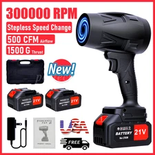 Jet Dry Leaf Blower 300,000RPM Air Blower Super Fan Mini Turbo Blower w/ Battery