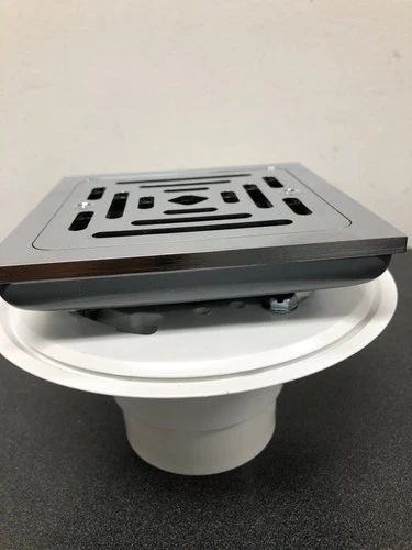 Signature Hardware 446692 Adelphi Pattern Grate Linear Shower Drain - Chrome - Picture 3 of 4