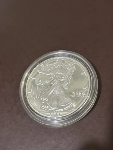 1988 1 oz Silver American Eagle  ( Uncirculated) In Original Capsule