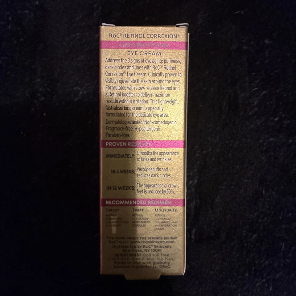 RoC Retinol Correxion Line Smoothing Anti-Aging 15ml Eye Cream 0.5floz. New!  - Image 3 of 4
