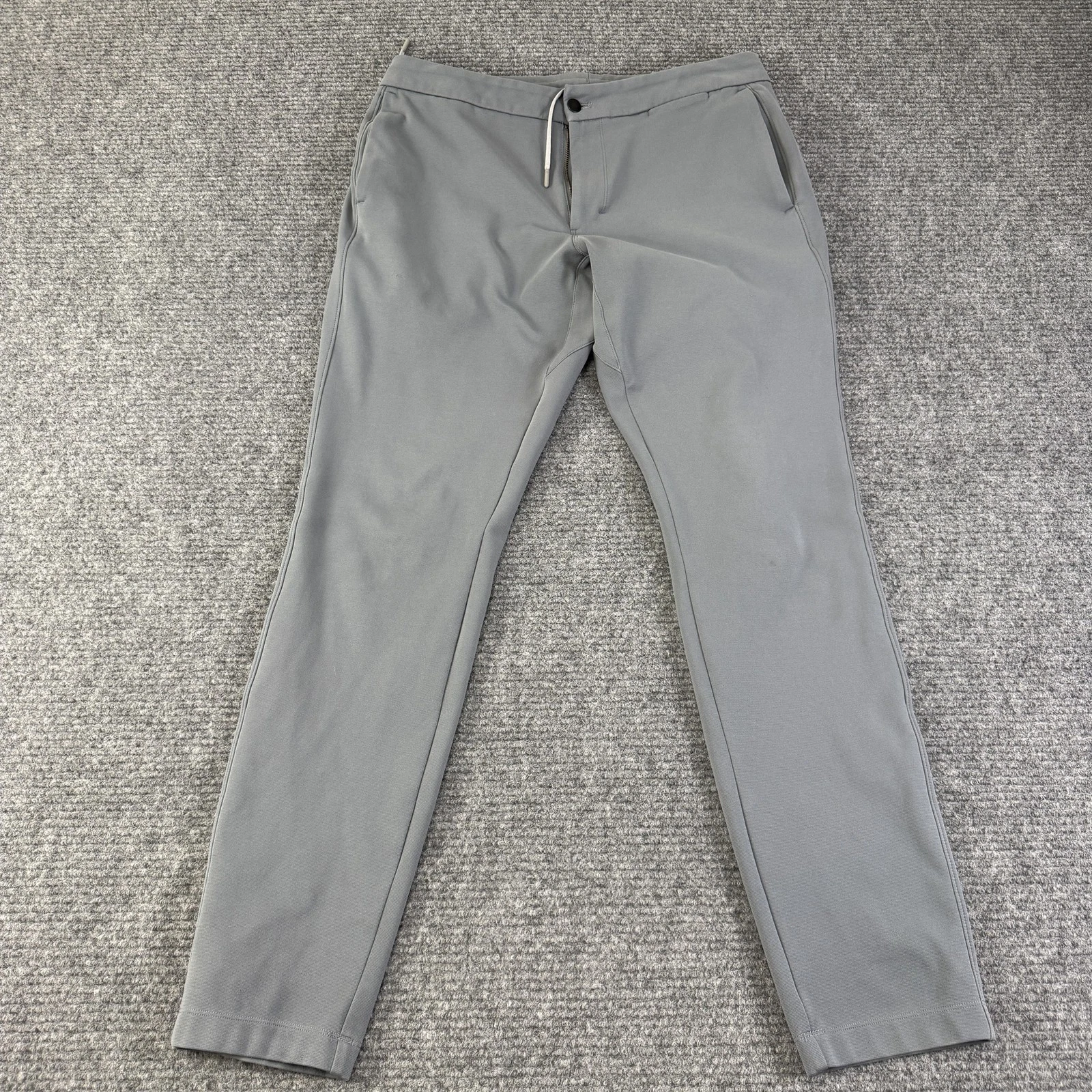 Lululemon Pants Mens 34 Gray Tech Knit Jogger Stretch Athletic Casual 34x32