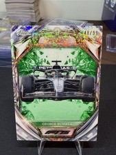 2025 Topps Chrome F1 Diamond 75th Anniversary George Russell #D75-27 Green /99