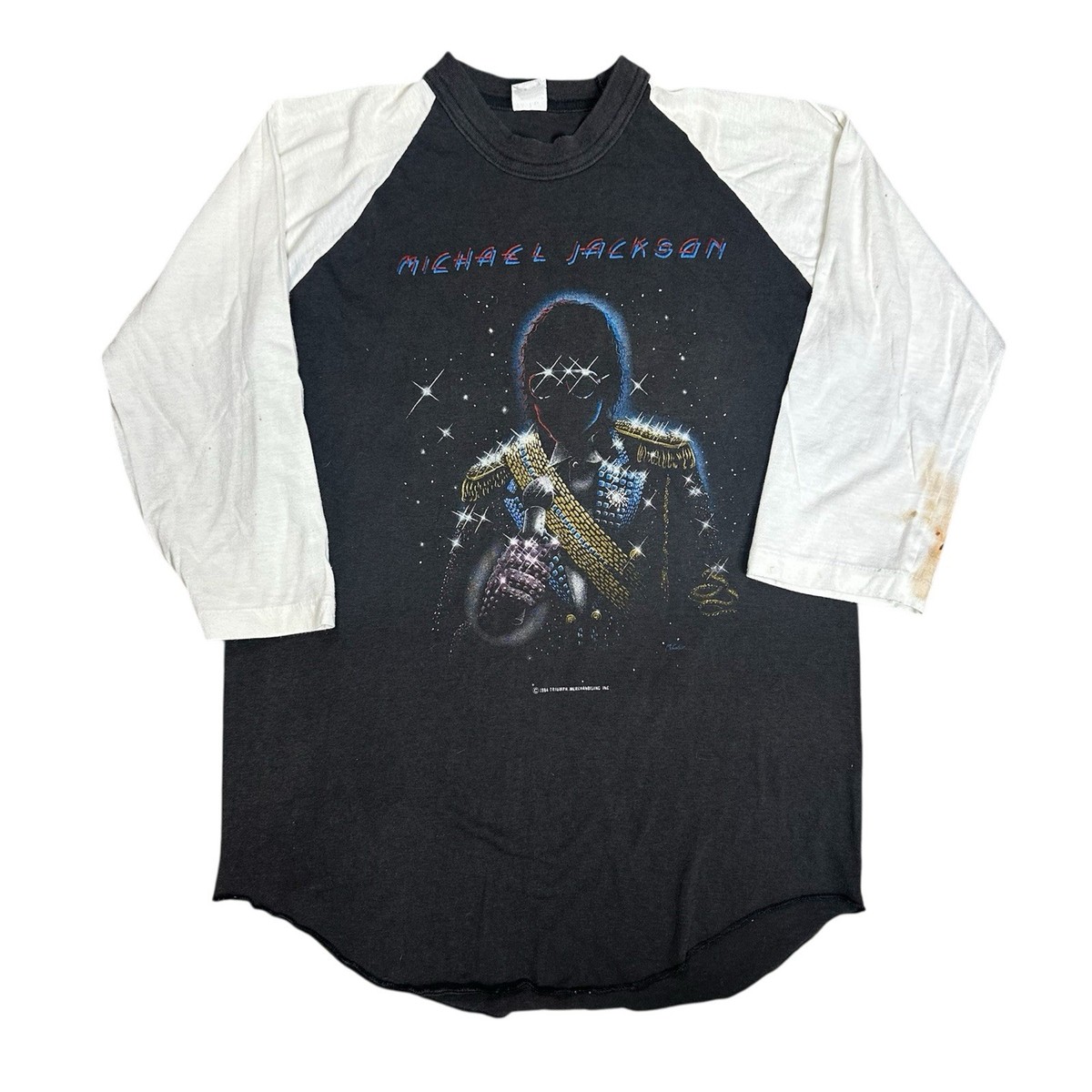 Vintage Michael Jackson Victory Tour 1984 80s Raglan Sleeve Pepsi