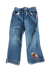 Vintage Y2K Strawberry Shortcake Denim Jean Pants Size 3T