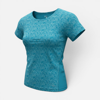 CMP Damen T-Shirt Sportshirt Kurzarmshirt, Ocean Blau, S/ DE 38