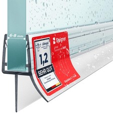 Duschdichtung gebogen Runddusche Wasserabweis...