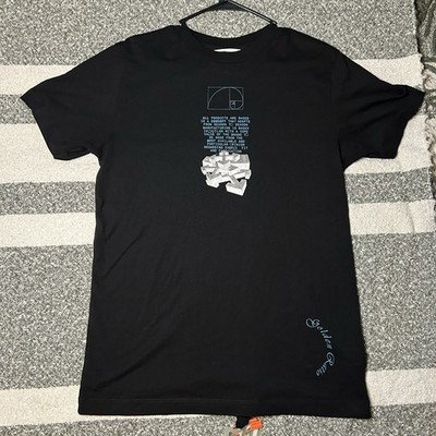 Off-White Dripping Arrows Short Sleeve Black T Shirt Designed By Virgil Abloh- S