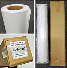 36" x 100' Polypropylene Banner roll film poly Vinyl Inkjet print poster signs g