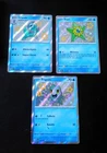Lot 3 Cartes Pokémon 🔴 118 . 128 . 129 /091 🟣 EV 4.5 Destinées de Paldea