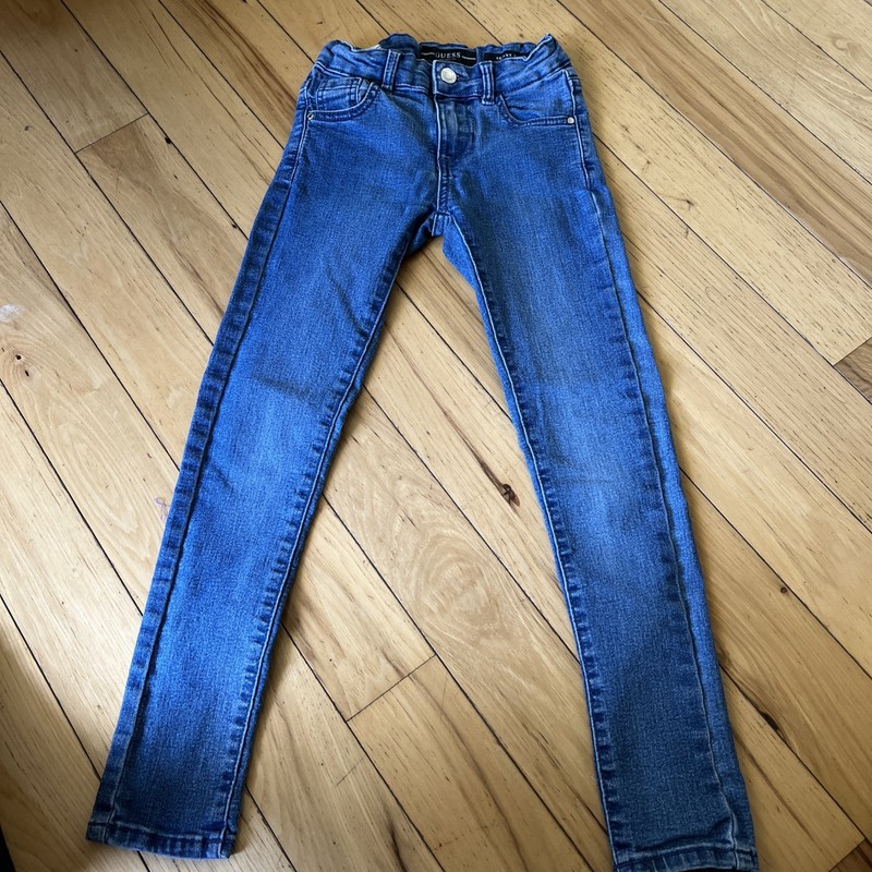 Guess Jeans Youth Girls Size 8 Medium Wash Skinny Fit Denim Jeans