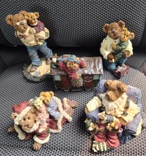 Boyds Bears Bearstone Collection Resin Figurines Lot Of 5.