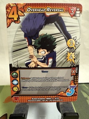 Overhead Reversal 14/117 My Hero Academia Crimson Rampage TCG English NM