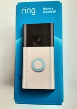 Ring Battery Doorbell 2025 HD Smart Wifi Video Doorbell - Satin Nickel New