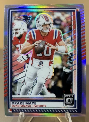 2025 Panini Donruss Optic Silver Prizm Drake Maye New England Patriots