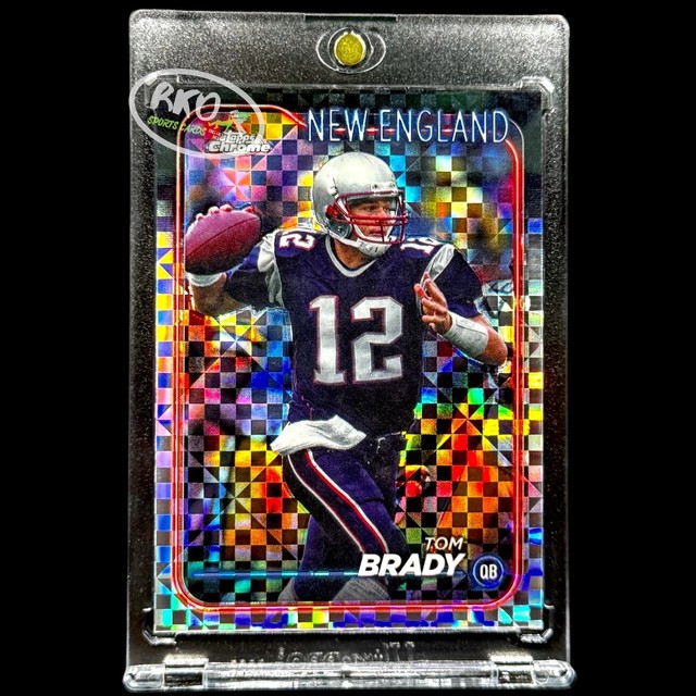Tom Brady CHECKER Refractor SSP Panini Patriots MVP GOAT