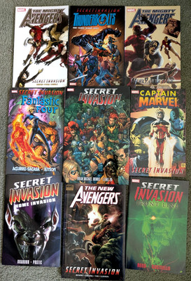 Marvel Secret Invasion Graphic Novels TPBs - Lot of 9