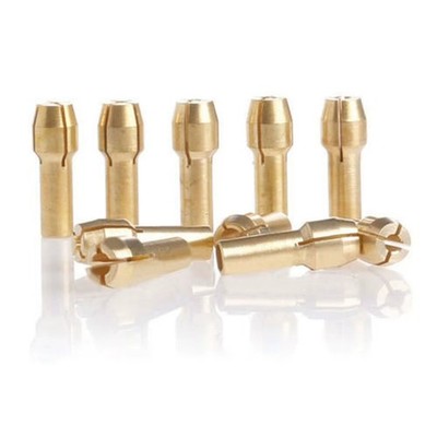 10x Messing Bohrfutter Spannzangeneinsatz für Dremel Rotationswerkzeuge Adapter 0,5 mm-3,2 mm
