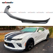 Gloss Black For 2016-24 Chevy Camaro Ss Rs Ls Front Bumper Lip Splitter Spoiler