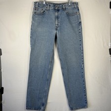 Levi  s Vintage 550 Men  s Jeans 36x34 Measured Size Relaxed Taper Blue Made 1998
