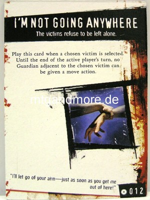 HorrorClix Base Set - I´m not going anywhere 012