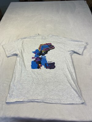 Vintage No Limits Dewit T Shirt Mens Large Heathered Gray Single Stitch