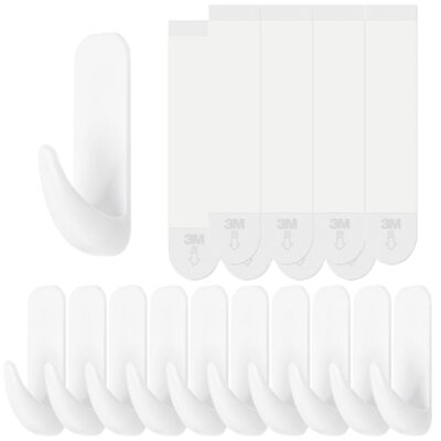 Wall Hooks for Hanging 10 Large Hooks Heavy Duty Wall Hooks with 10 Strips Da...