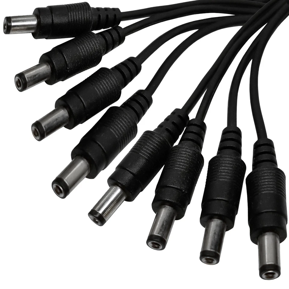5 Pack - 8 Way Channel DC Power Splitter Adapter Cable for CCTV Security Camera - Image 4 of 4