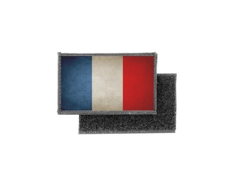 Toppa Termoadesiva Akacha Con Bandiera Francese, Tricolore, Dimensioni 2.5 X 13 Cm