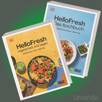 HELLO FRESH (BUCH-SET) | 2 Kochbücher - inkl. vegetarisch und vegan