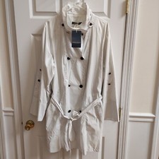 Nwt Marina Rinaldi Trench Coat Impermeable Raincoat Belted Us Size 20