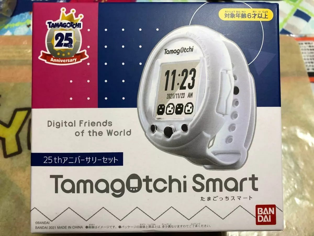 Bandai Tamagotchi Smart 25th Anniversary Set white Game Limitd