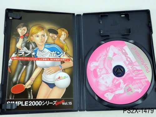 Love Ping Pong Playstation 2 Japanese Import PS2 Japan Simple JP Rgn US Seller - Picture 2 of 7