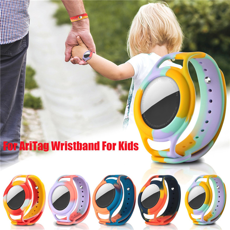 Secure AirTag Bracelet for Kids 3+ with Durable Band Case-image