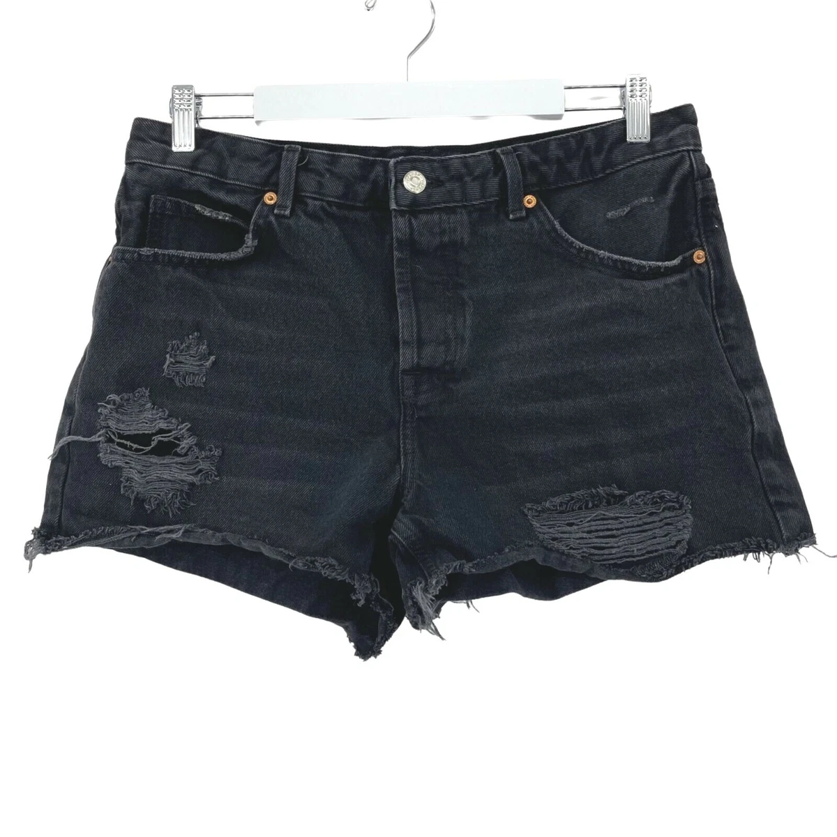 Topshop black ripped outlet shorts