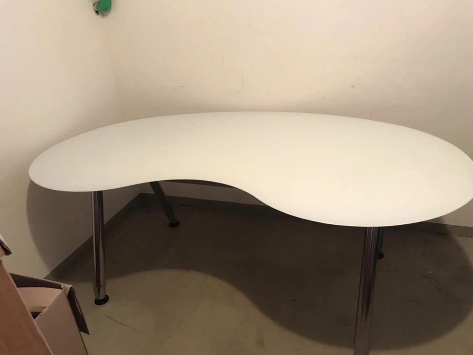 schreibtisch mit Glasplatte - Bild 3 von 3