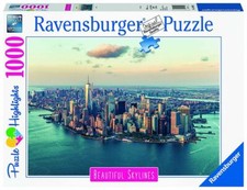 Puzzle New York Hudson River Manhattan Empire State Building Central Parc Times