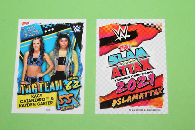 Topps WWE Slam Attax 2021 - #185 Tag Team   Kacy Catanzaro & Kayden Carter