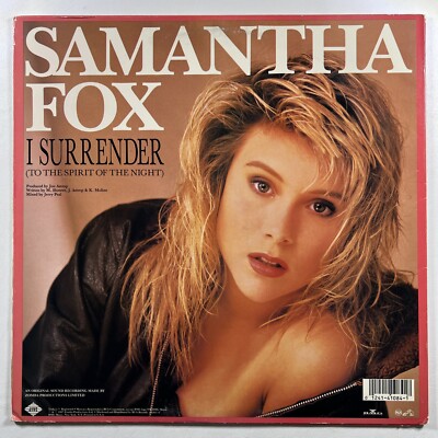 Samantha Fox “Naughty Girls Need Love Too” Single 12”/Jive-1084-1