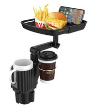 4-in-1 Car Cup Holder Expander Tray Dual Cup Holder  Phone Mount A01