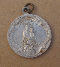 Medalik pielgrzymkowy wisiorek - Maria Królowa Nieba - Najświętsze Serce Jezusa - (AT08)