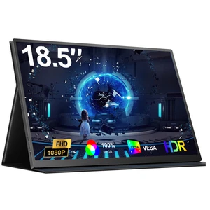 Moniteur portable 18.5 Devinez 1920*1080 FHD 1080P Moniteur des voyages 100% sRGB
