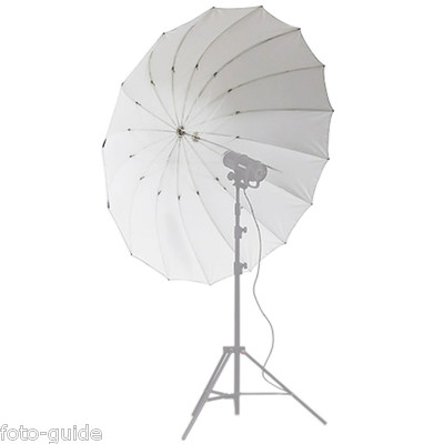 Studioschirm weiß Durchlichtschirm   Ø 180 cm Umbrella soft white