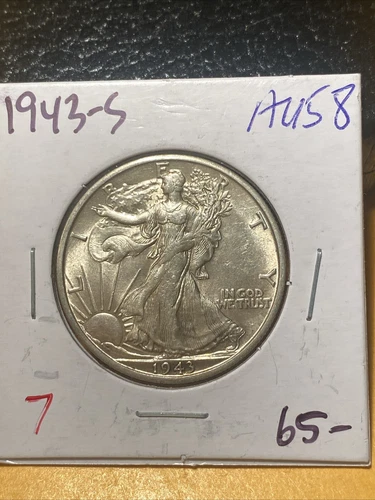 1943-S Walking Liberty Half AU