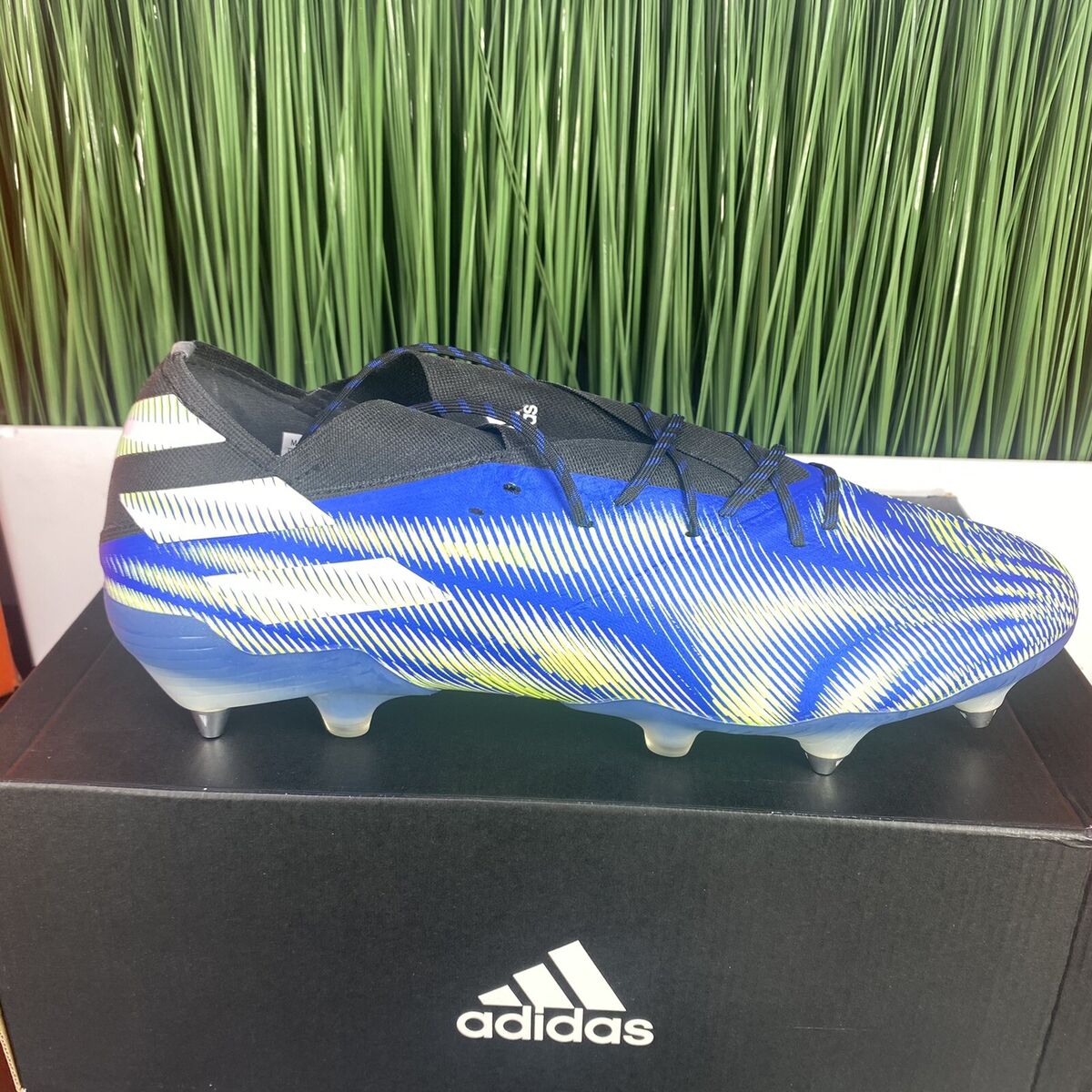 RARE Adidas Nemeziz .1 SG Mens Soccer Cleats Blue Green RARE Adidas Nemeziz .1 SG Mens Soccer Cleats Blue Green