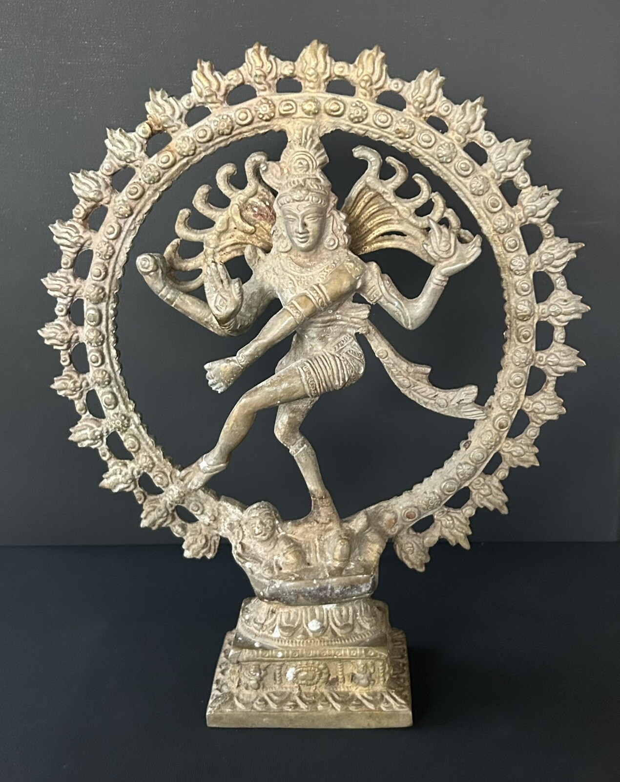 LARGE 11” Dancing Hindu God Shiva Nataraja Bronze Statue Sculpture 5 LBS