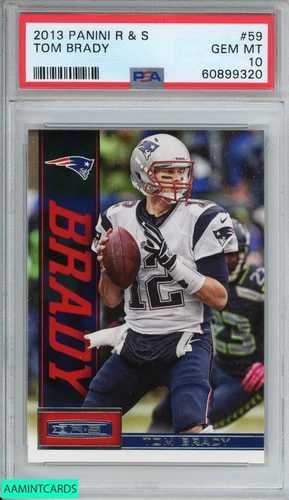 2013 PANINI ROOKIES AND STARS TOM BRADY #59 NEW ENGLAND PATRIOTS PSA 10 GEM MT