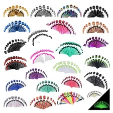 36Pcs Ear Gauge Stretching Kit Surgical Steel Taper Tunnel Plug Piercing 14G-00G