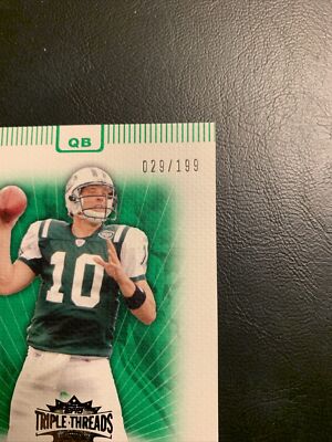 BFF 2007  Topps Triple threads /199 Emerald #16 Chad Pennington New York Jets￼