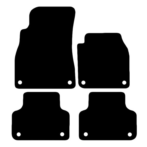 FOR Audi Q7 2016+ Onwards Tailored Black Car Floor Mats Carpets 4 piece